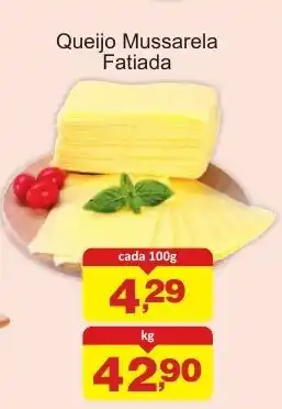 Queijo Mussarela Fatiada