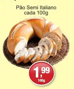 Supermercados Rod e Raf Pão Semi Italiano oferta