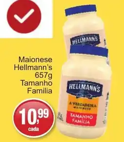 Supermercados Rod e Raf Maionese hellmann's oferta