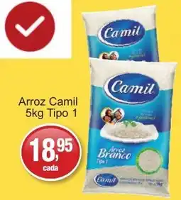 Supermercados Rod e Raf Arroz Camil Tipo 1 oferta