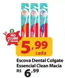 Supermercados Tischler Escova Dental Colgate Essencial Clean Macia oferta