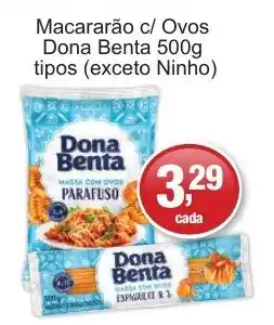 Supermercados Rod e Raf Macarrão c/ Ovos Dona Benta oferta
