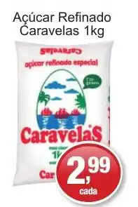 Supermercados Rod e Raf Açúcar Refined Caravelas oferta