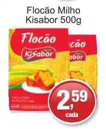 Supermercados Rod e Raf Flocão Milho Kisabor oferta
