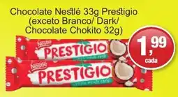 Supermercados Rod e Raf Chocolate Nestlé 33g Prestigio oferta
