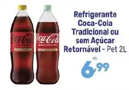 Supermercados Jau Serve Refrigerante Coca-Cola Tradicional ou sem Açúcar oferta