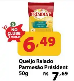 Supermercados Tischler Queijo Ralado Parmesão Président oferta