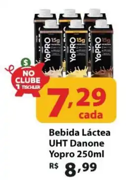 Supermercados Tischler Bebida Láctea UHT Danone Yopro oferta