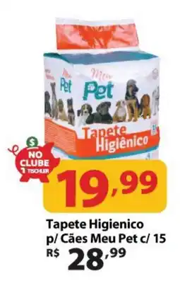 Supermercados Tischler Tapete Higienico p/ Cães Meu Pet oferta