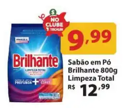 Supermercados Tischler Sabão em pó brilhante 800g limpeza total oferta