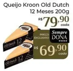 Dona de Casa Queijo Kroon Old Dutch 12 Meses oferta