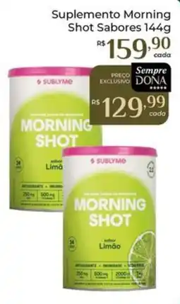 Dona de Casa Suplemento morning shot sabores oferta
