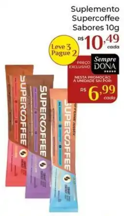 Dona de Casa Suplemento Supercoffee Sabores oferta