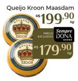 Dona de Casa Queijo Kroon Maasdam oferta