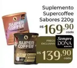 Dona de Casa Suplemento supercoffee sabores oferta