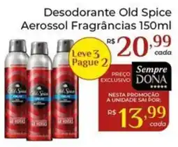 Dona de Casa Desodorante old spice aerossol fragrâncias oferta