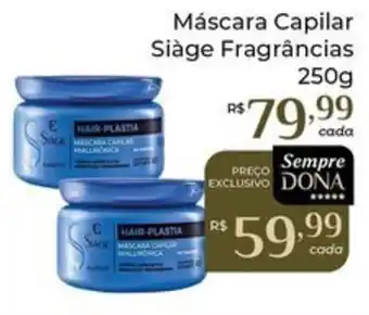 Máscara Capilar Siàge Fragrâncias