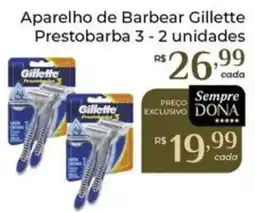 Dona de Casa Aparelho de Barbear Gillette Prestobarba 3 oferta