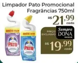 Dona de Casa Limpador Pato Promocional Fragrâncias oferta