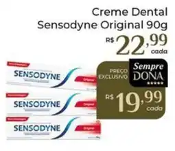 Dona de Casa Creme Dental Sensodyne Original oferta
