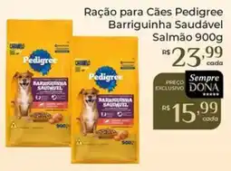 Dona de Casa Ração para Cães Pedigree Barriguinha Saudável Salmão oferta