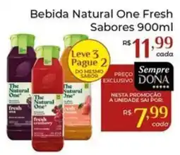 Dona de Casa Bebida natural one fresh sabores oferta