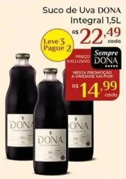 Dona de Casa Suco de Uva Dona Integral oferta