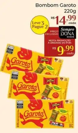 Dona de Casa Bombom Garoto oferta