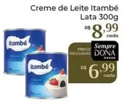 Dona de Casa Creme de Leite Itambé oferta