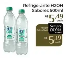 Dona de Casa Refrigerante H2OH Sabores oferta