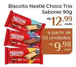 Dona de Casa Biscoito Nestlé Choco Trio Sabores oferta