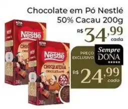 Dona de Casa Chocolate em Pó Nestlé oferta