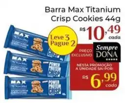 Dona de Casa Barra Max Titanium Crisp Cookies oferta