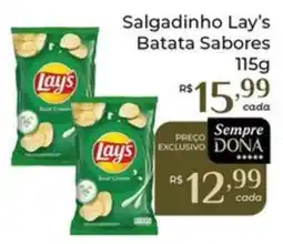 Dona de Casa Salgadinho Lay's Batata Sabores oferta