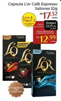 Dona de Casa Cápsula L'or Café Espresso Sabores oferta