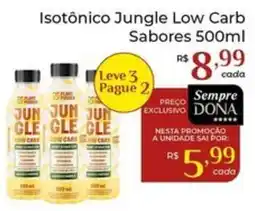 Dona de Casa Isotônico jungle low carb sabores oferta