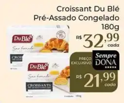 Dona de Casa Croissant du blé pré-assado congelado oferta