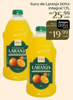 Dona de Casa Suco integral de laranja oferta