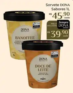 Dona de Casa Sorvete dona sabores 1l oferta