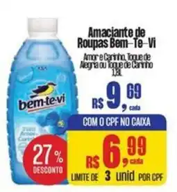 Mix Mateus Amaciante de Roupas Bem-Te-Vi oferta