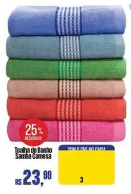 Mix Mateus Toalha de Banho Samba Camesa oferta