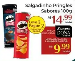 Dona de Casa Salgadinho Pringles Sabores oferta