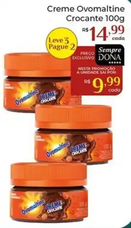 Dona de Casa Creme ovomaltine crocante oferta