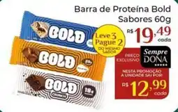 Dona de Casa Barra de Proteína Bold oferta