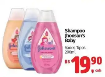 Shampoo jhonson's baby vários tipos