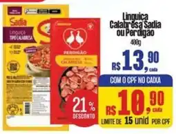 Mix Mateus Linguiça calabresa sadia ou perdigão oferta