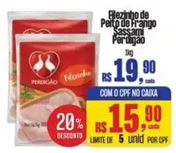 Mix Mateus Filezinho de Perú de Frango Sassami Pertigão oferta