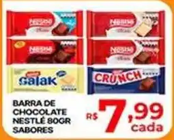 Supermercados Santa Helena barra de chocolate nestlé boor sabores oferta