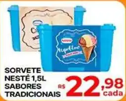 Supermercados Santa Helena Sorvete nesté sabores tradicionais oferta