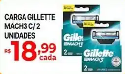 Supermercados Santa Helena Carga gillette mach3 c/2 unidades oferta